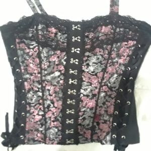 Tripp NYC hot topic corset top lace detach strap